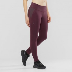 Salomon Agile Warm Tight W Női Harisnyanadrág Lila | 74513-RDHG