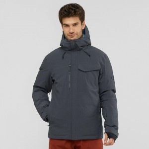 Salomon Arctic Down Jacket M Férfi Síkabátok Gray | 93650-DNRB