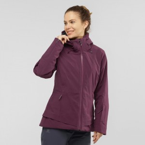 Salomon Arctic Jacket W Női Síkabátok Lila | 34790-ZUQC