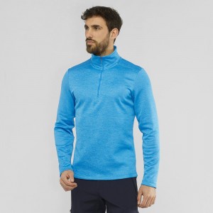 Salomon Essential Lightwarm Seamless Férfi Síkabátok Kék | 35291-LTYG