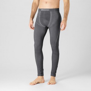 Salomon Primo Warm Tight Seamless M Férfi Harisnyanadrág Fekete | 76953-TUGJ