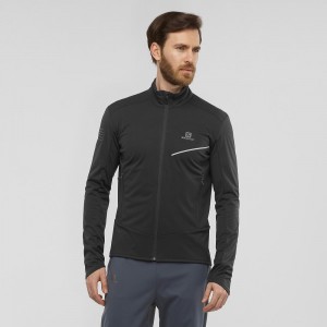 Salomon Rs Softshell Jkt M Férfi Kabát Fekete | 49780-JBZL