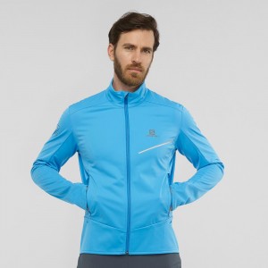 Salomon Rs Softshell Jkt M Férfi Kabát Kék | 50384-NZIM