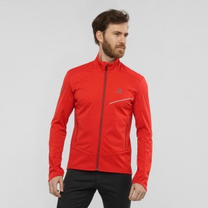 Salomon Rs Softshell Jkt M Férfi Kabát Piros | 15946-IKQZ