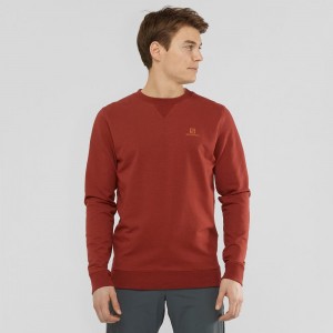 Salomon Shift Crewneck M Férfi Pulóver Piros | 94287-SCHO