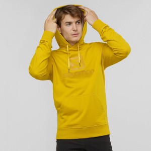 Salomon Shift Hoodie M Férfi Kapucnis Pulóver Sárga | 72083-LFPO