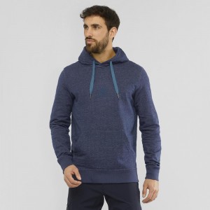 Salomon Shift Hoodie M Férfi Kapucnis Pulóver Sötétkék | 48619-BSQY