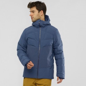 Salomon Snowshelter Jacket M Férfi Síkabátok Sötétkék | 38971-NEWS