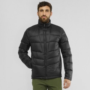 Salomon Transition Down Jacket M Férfi Kabát Fekete | 70145-NMUO