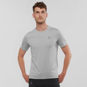 Salomon Xa Tee M Férfi Felsők Gray | 47629-ECLO