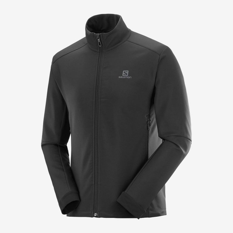 Salomon Agile Softshell Férfi Futókabát Fekete | 82691-FPIQ