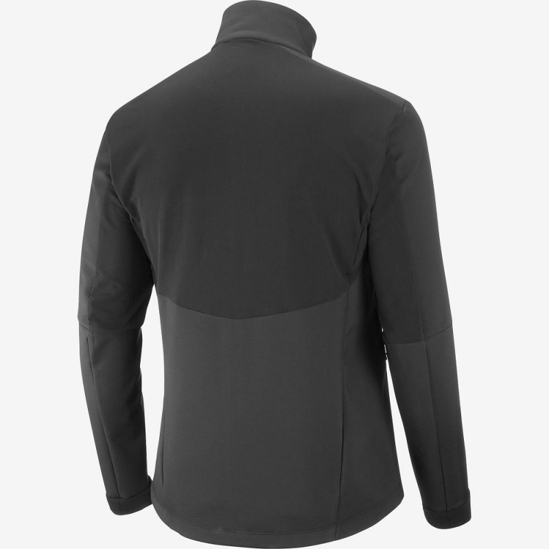 Salomon Agile Softshell Férfi Futókabát Fekete | 82691-FPIQ