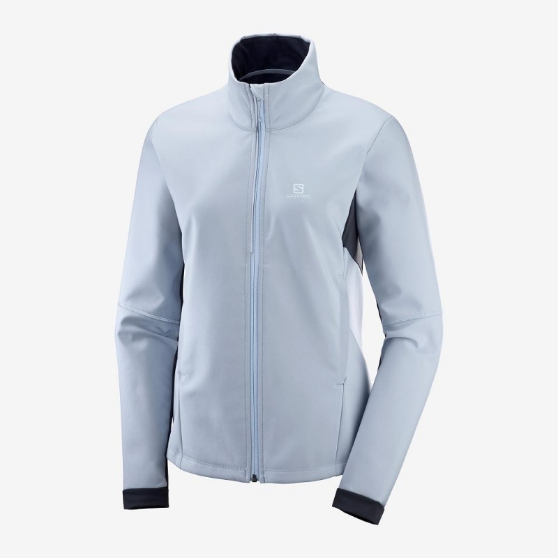 Salomon Agile Softshell Női Kabát Kék | 24867-CVYW