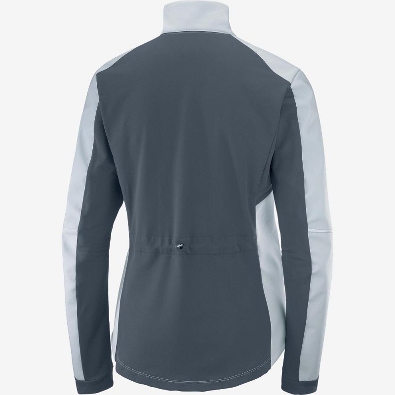 Salomon Agile Softshell Női Kabát Kék | 24867-CVYW