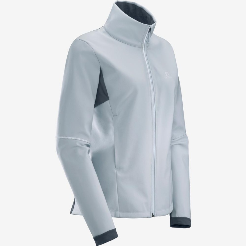 Salomon Agile Softshell Női Kabát Kék | 24867-CVYW