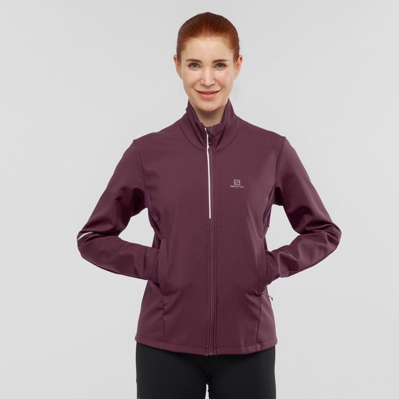 Salomon Agile Softshell Női Kabát Lila | 65082-SGAN