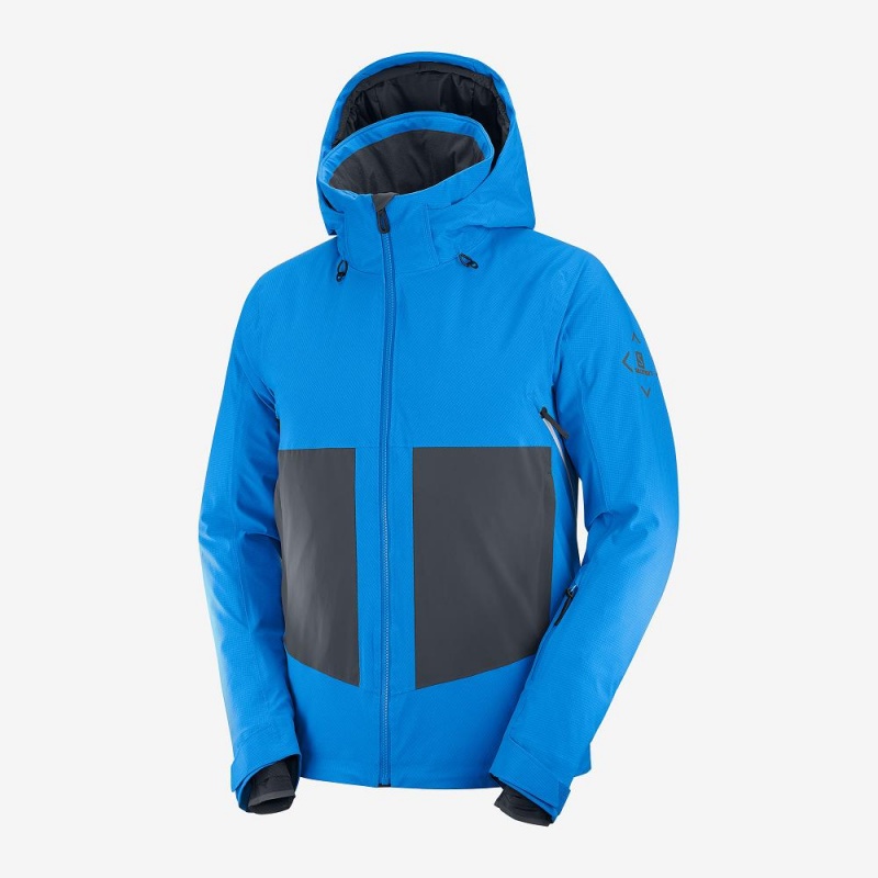 Salomon Epic Jacket M Férfi Síkabátok Kék | 74186-GULY