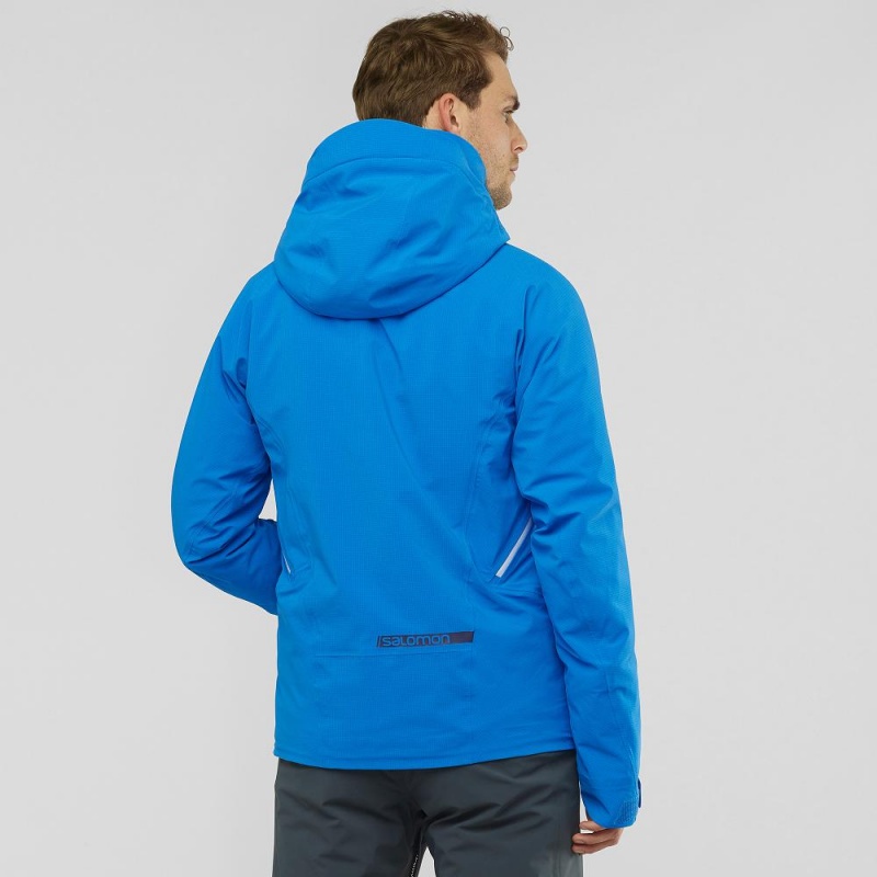 Salomon Epic Jacket M Férfi Síkabátok Kék | 74186-GULY