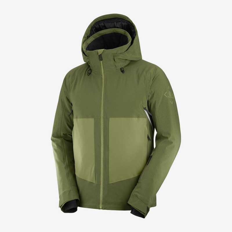 Salomon Epic Jacket M Férfi Síkabátok Zöld | 70891-BHFM