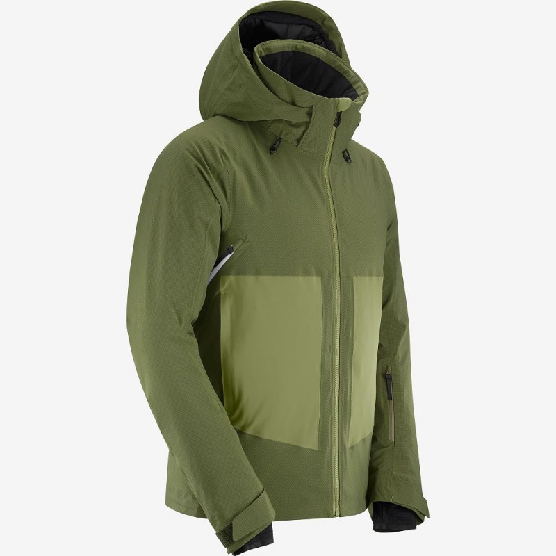 Salomon Epic Jacket M Férfi Síkabátok Zöld | 70891-BHFM