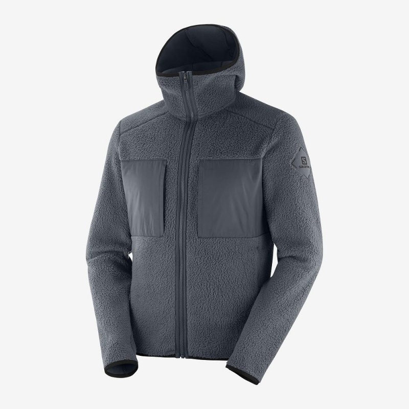 Salomon Essential Warm Teddy Férfi Síkabátok Gray | 79402-IZAP