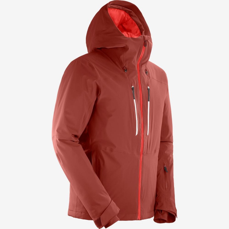 Salomon Highland Férfi Síkabátok Piros | 39728-MJOV