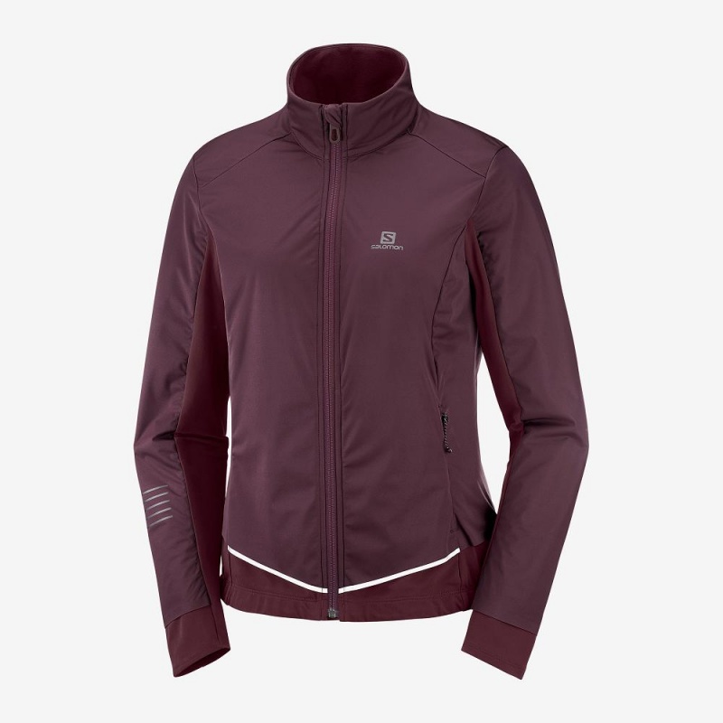 Salomon Lightning Lightshell Jkt W Női Kabát Lila | 34629-ARHJ