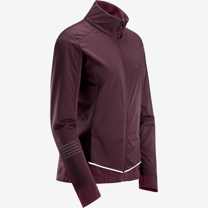 Salomon Lightning Lightshell Jkt W Női Kabát Lila | 34629-ARHJ