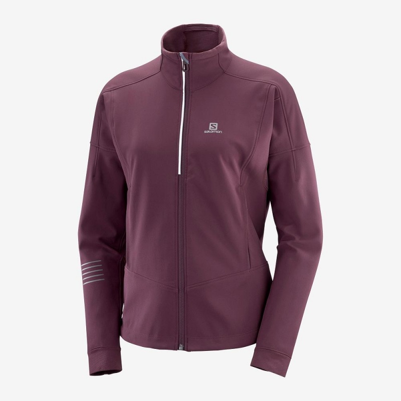 Salomon Lightning Warm Sshell Jkt W Női Kabát Lila | 60358-JPKD