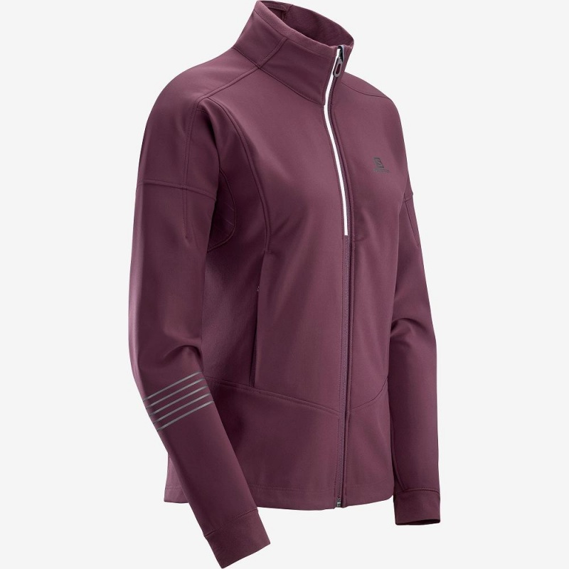 Salomon Lightning Warm Sshell Jkt W Női Kabát Lila | 60358-JPKD