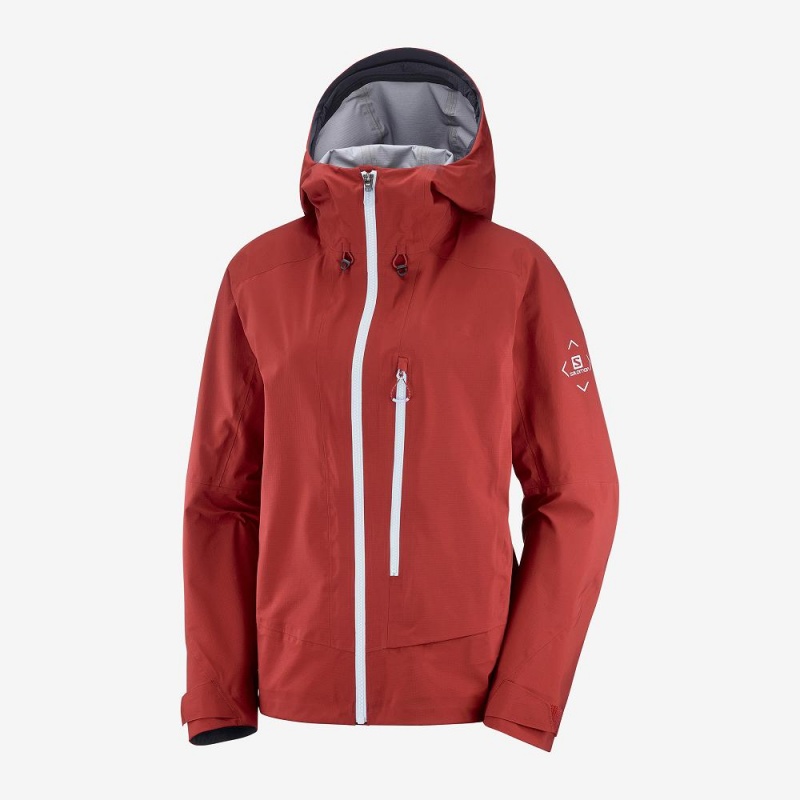 Salomon Outpeak 3L Light Jacket W Női Síkabátok Piros | 94012-TFPG