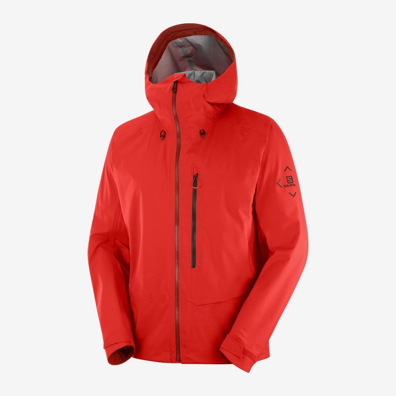 Salomon Outpeak 3L Light Shell Jacket M Férfi Síkabátok Piros | 71925-RBCV