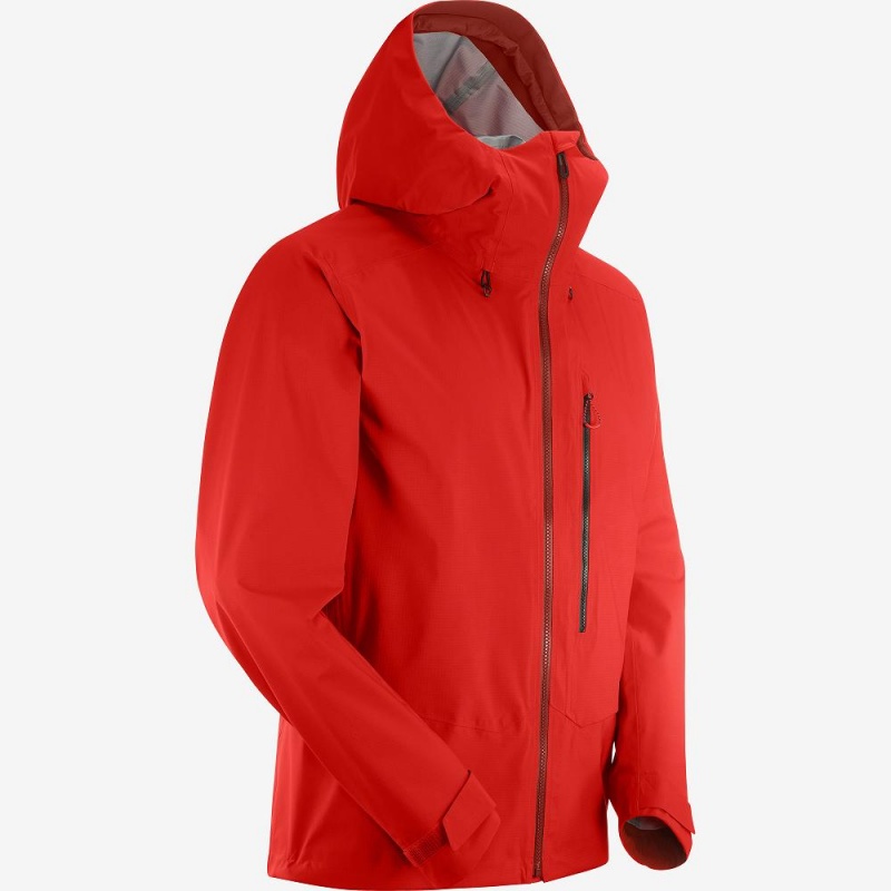 Salomon Outpeak 3L Light Shell Jacket M Férfi Síkabátok Piros | 71925-RBCV