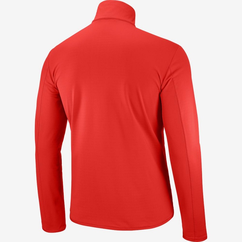 Salomon Outrack Half Zip Mid M Férfi Síkabátok Piros | 60527-WUDG