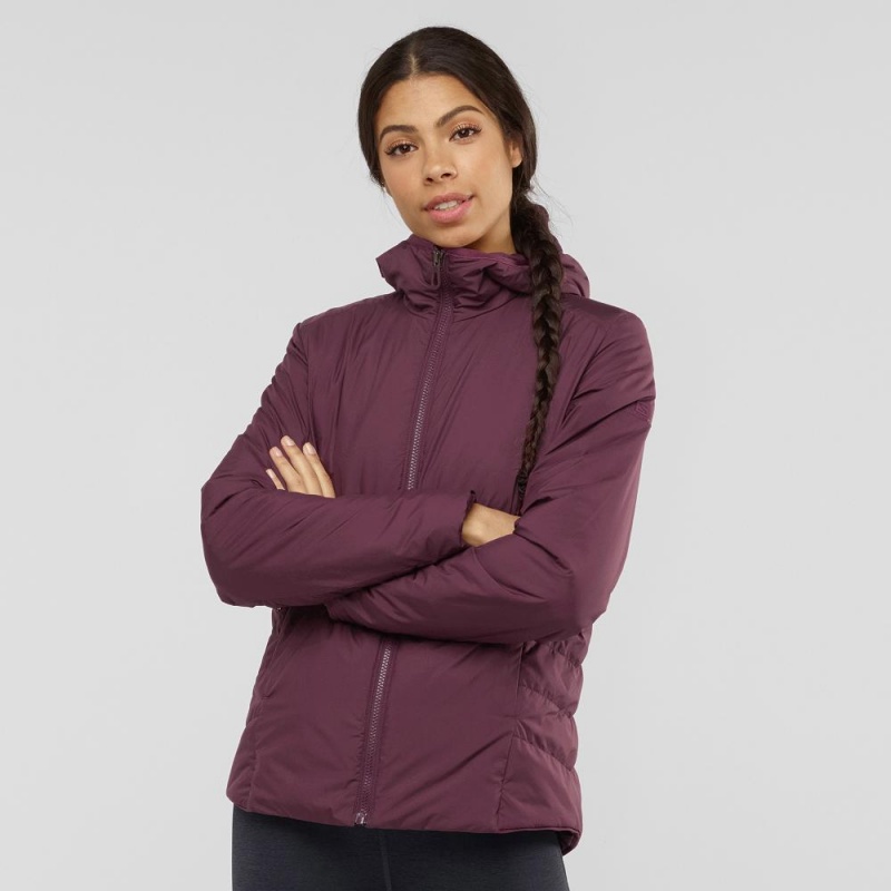 Salomon Outrack Insulated Női Kabát Lila | 90358-TEAM