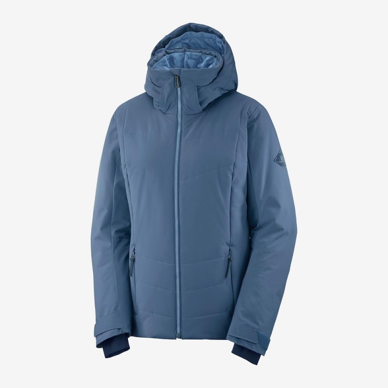 Salomon Prevail Jacket W Női Síkabátok Sötétkék | 17624-SCPO