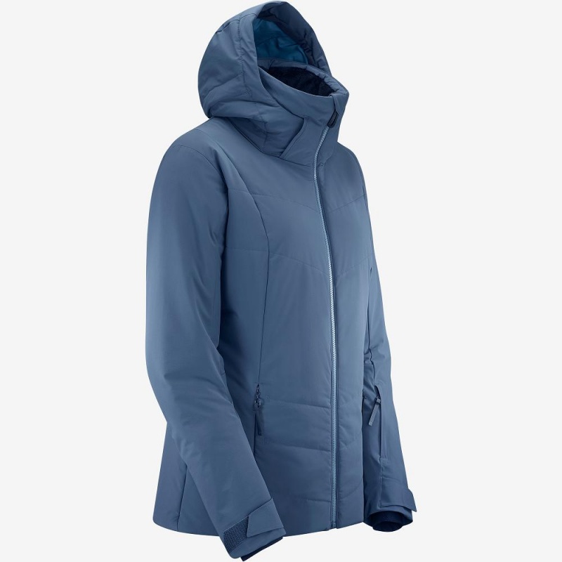 Salomon Prevail Jacket W Női Síkabátok Sötétkék | 17624-SCPO