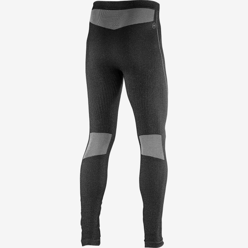 Salomon Primo Warm Tight Seamless M Férfi Harisnyanadrág Fekete | 76953-TUGJ