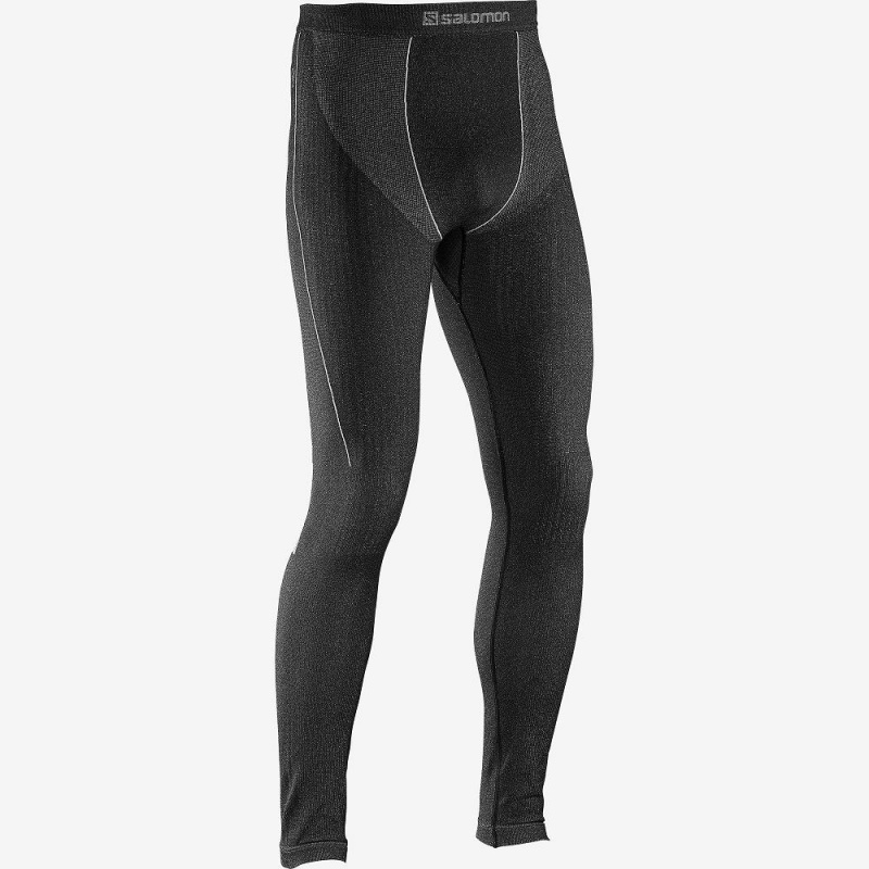 Salomon Primo Warm Tight Seamless M Férfi Harisnyanadrág Fekete | 76953-TUGJ