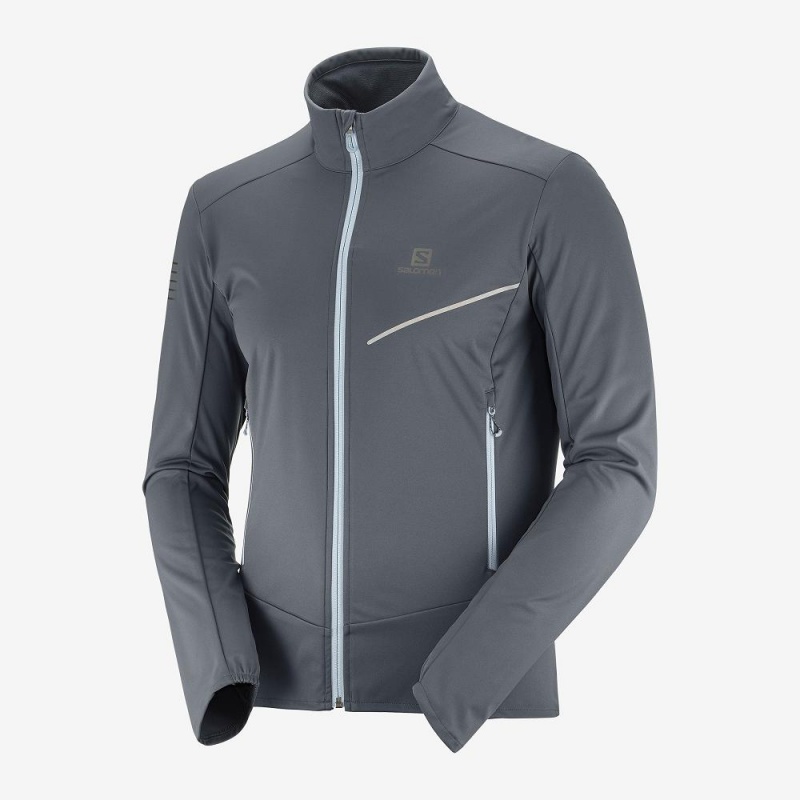 Salomon Rs Softshell Jkt M Férfi Kabát Gray | 81457-HGSY