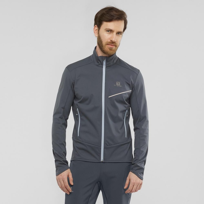 Salomon Rs Softshell Jkt M Férfi Kabát Gray | 81457-HGSY