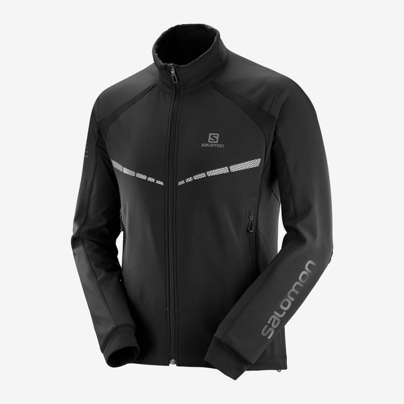 Salomon Rs Warm Softshell Jkt M Férfi Kabát Fekete | 27986-CXIN