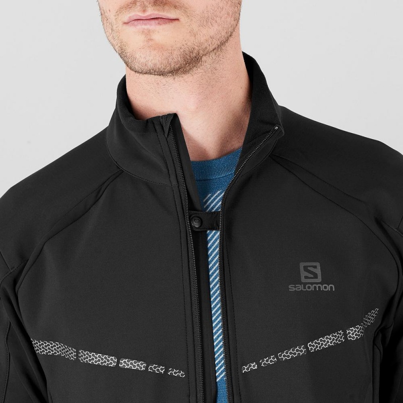 Salomon Rs Warm Softshell Jkt M Férfi Kabát Fekete | 27986-CXIN