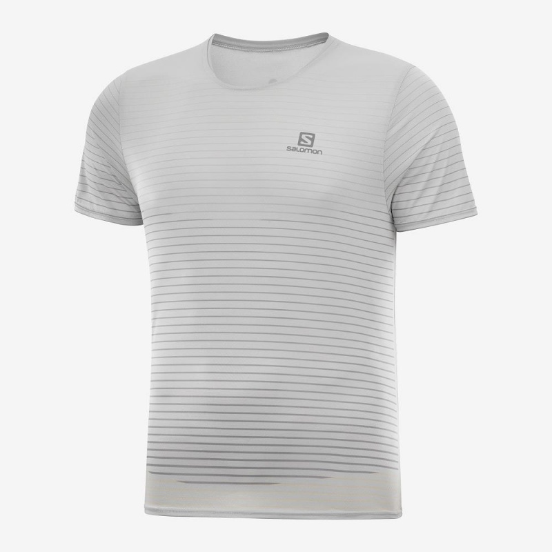 Salomon Sense Tee M Férfi Felsők Fehér | 01372-QJKY