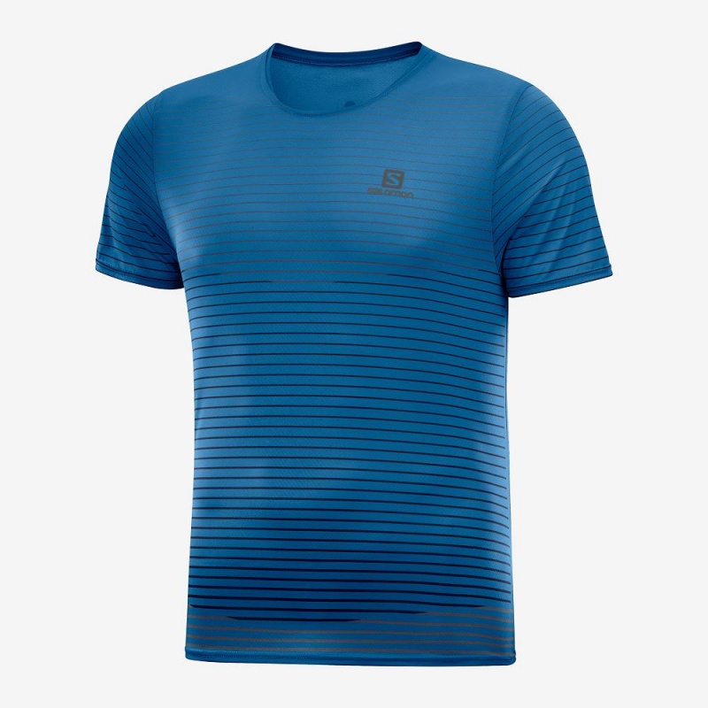 Salomon Sense Tee M Férfi Felsők Kék | 12875-LXFG