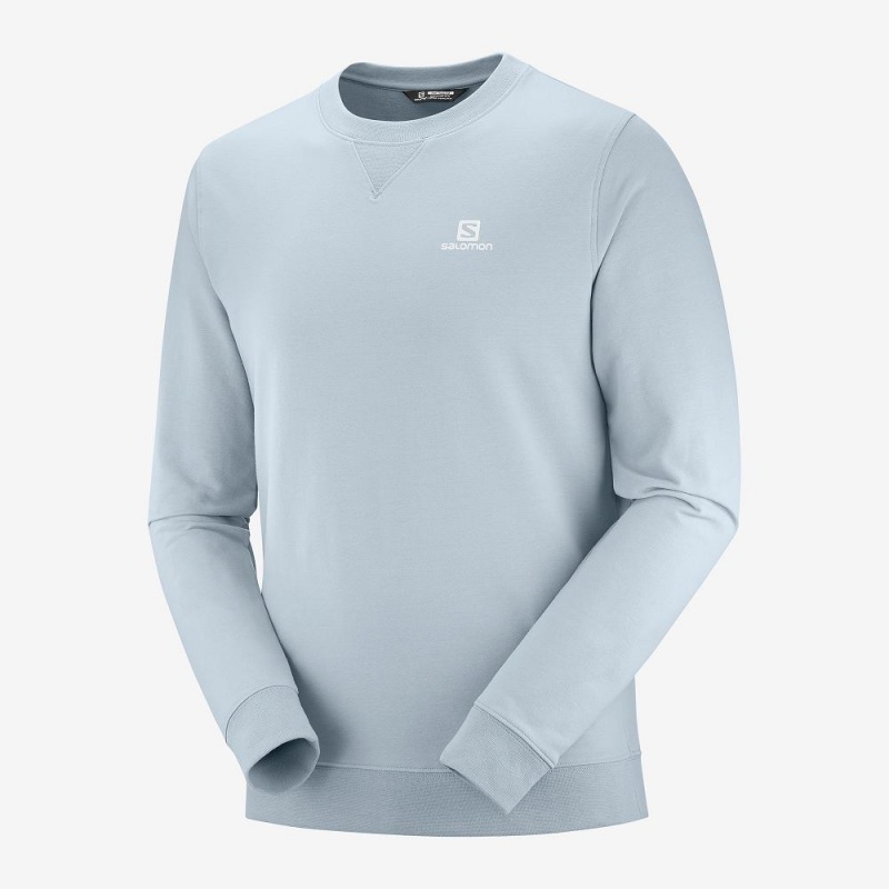 Salomon Shift Crewneck M Férfi Pulóver Kék | 57210-OZWL