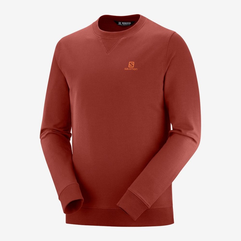 Salomon Shift Crewneck M Férfi Pulóver Piros | 94287-SCHO