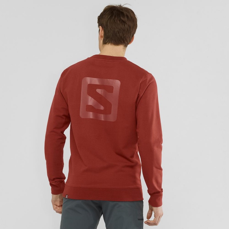 Salomon Shift Crewneck M Férfi Pulóver Piros | 94287-SCHO