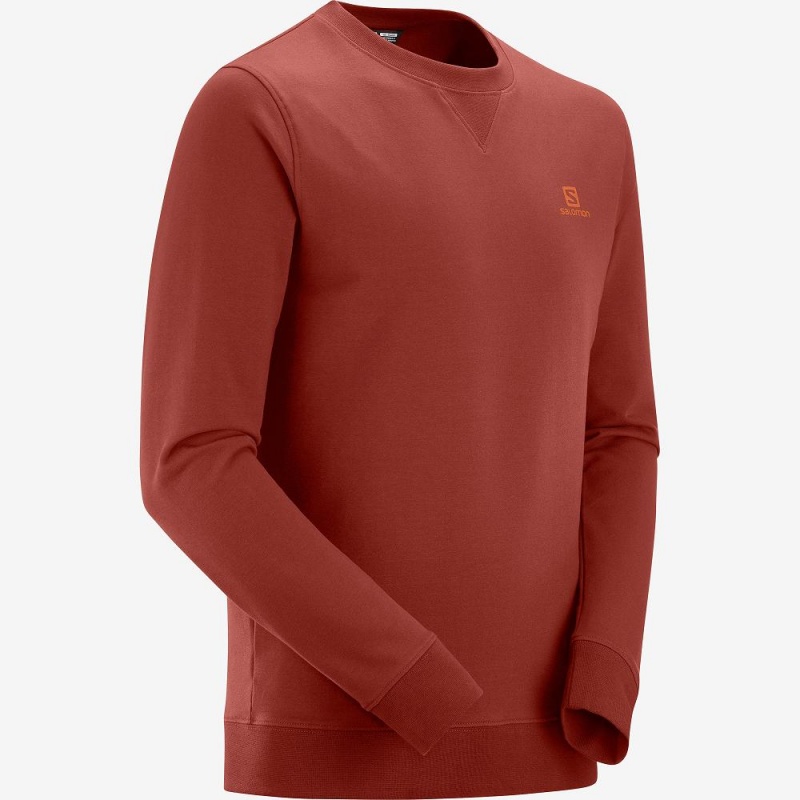 Salomon Shift Crewneck M Férfi Pulóver Piros | 94287-SCHO