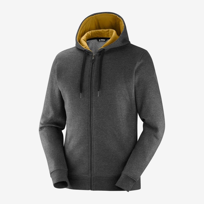 Salomon Shift Full Zip Hoodie M Férfi Futókabát Fekete | 95708-XHDT